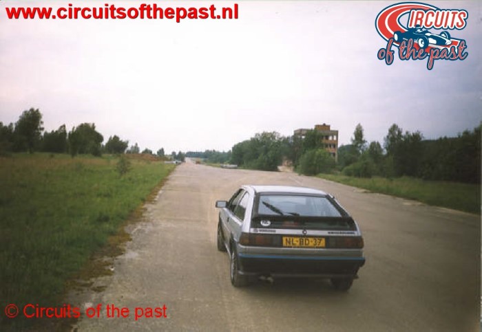 Abandoned Nivelles-Baulers circuit in Belgium - Start/Finish Straight