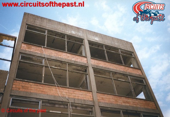 The vandalized Control Tower of the abandoned circuit of Nivelles-Baulers in 1998