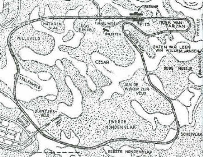 Circuit Zandvoort - Map original track 1948