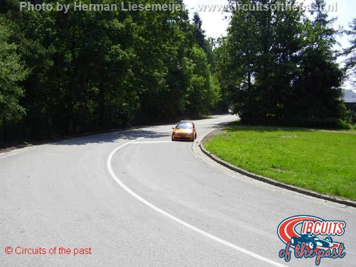 The exit of the l'Ancienne Douane hairpin at old Spa-Francorchamps