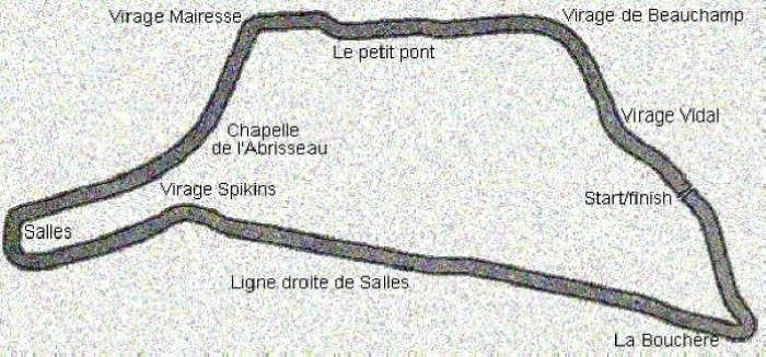 Old Chimay Circuit - Map