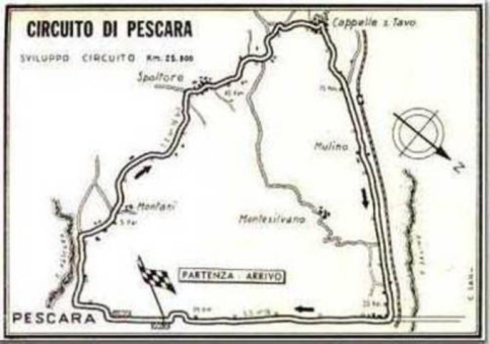 Pescara Circuit Map