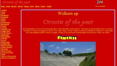 Circuits of the past HTML site 2008 - 2009