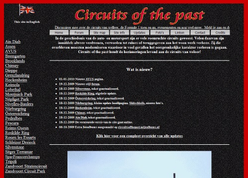 Circuits of the past HTML site 2009 - 2012